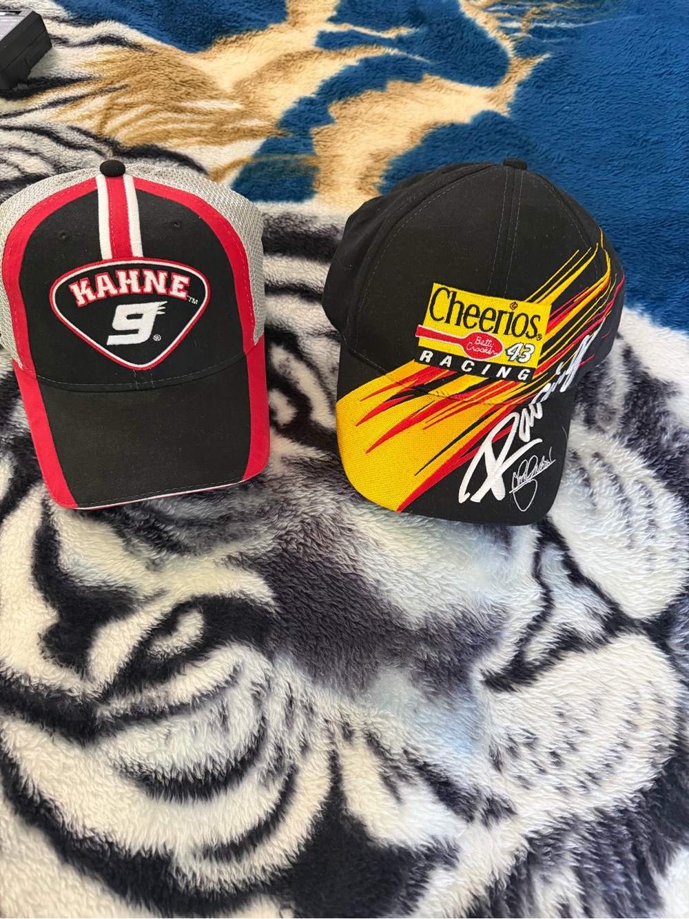 Lot of 2 NASCAR racing hats/caps featuring: